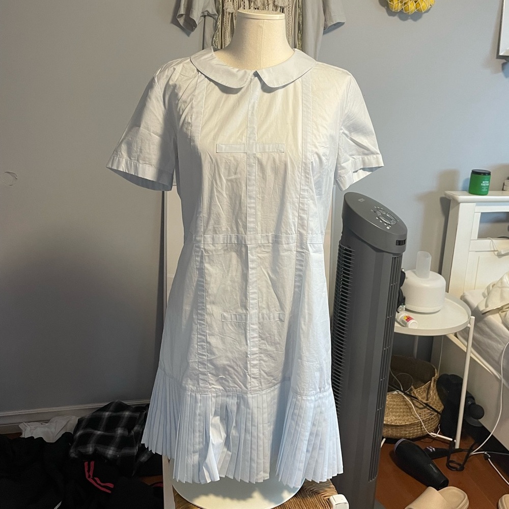 & Other stories x Rachel Antonoff flat collar mini dress